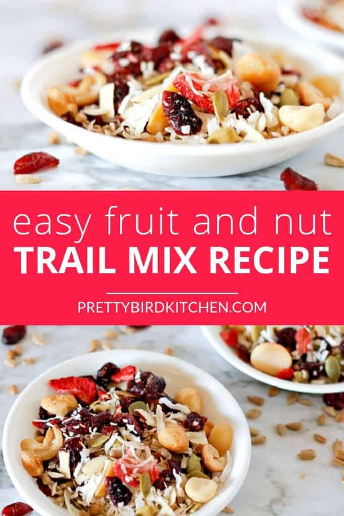 Easy fruit and nut trail mix recipe