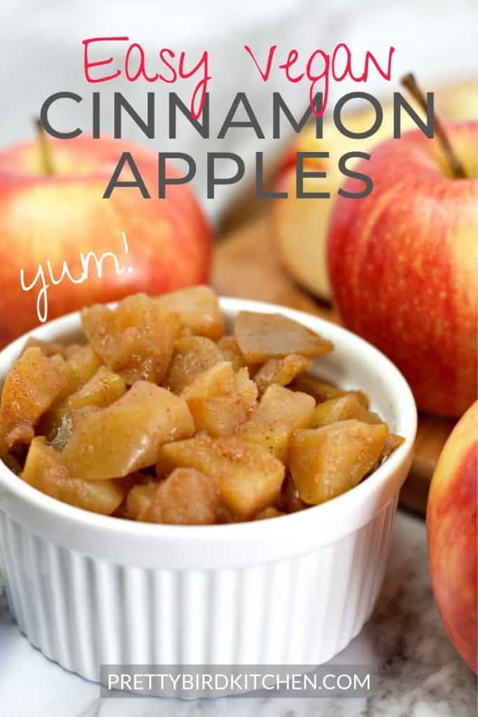 Easy vegan cinnamon apples