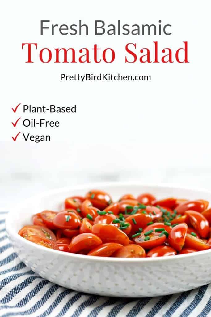 Fresh balsamic tomato salad