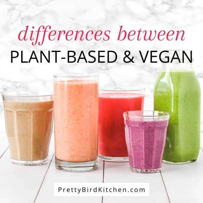 differences between plant-based and vegan
